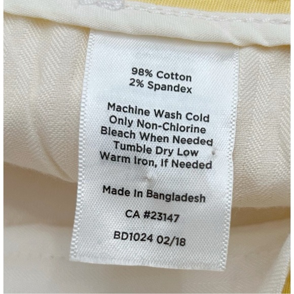 Talbots Size 14 Yellow Perfect Short - Picture 12 of 13